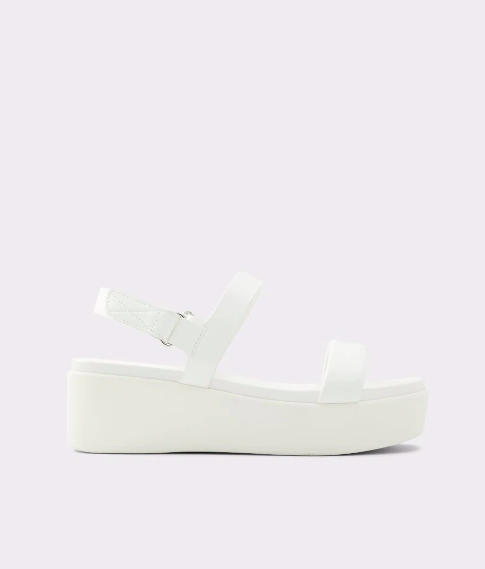 Sandalias blancas con plataforma, de Aldo