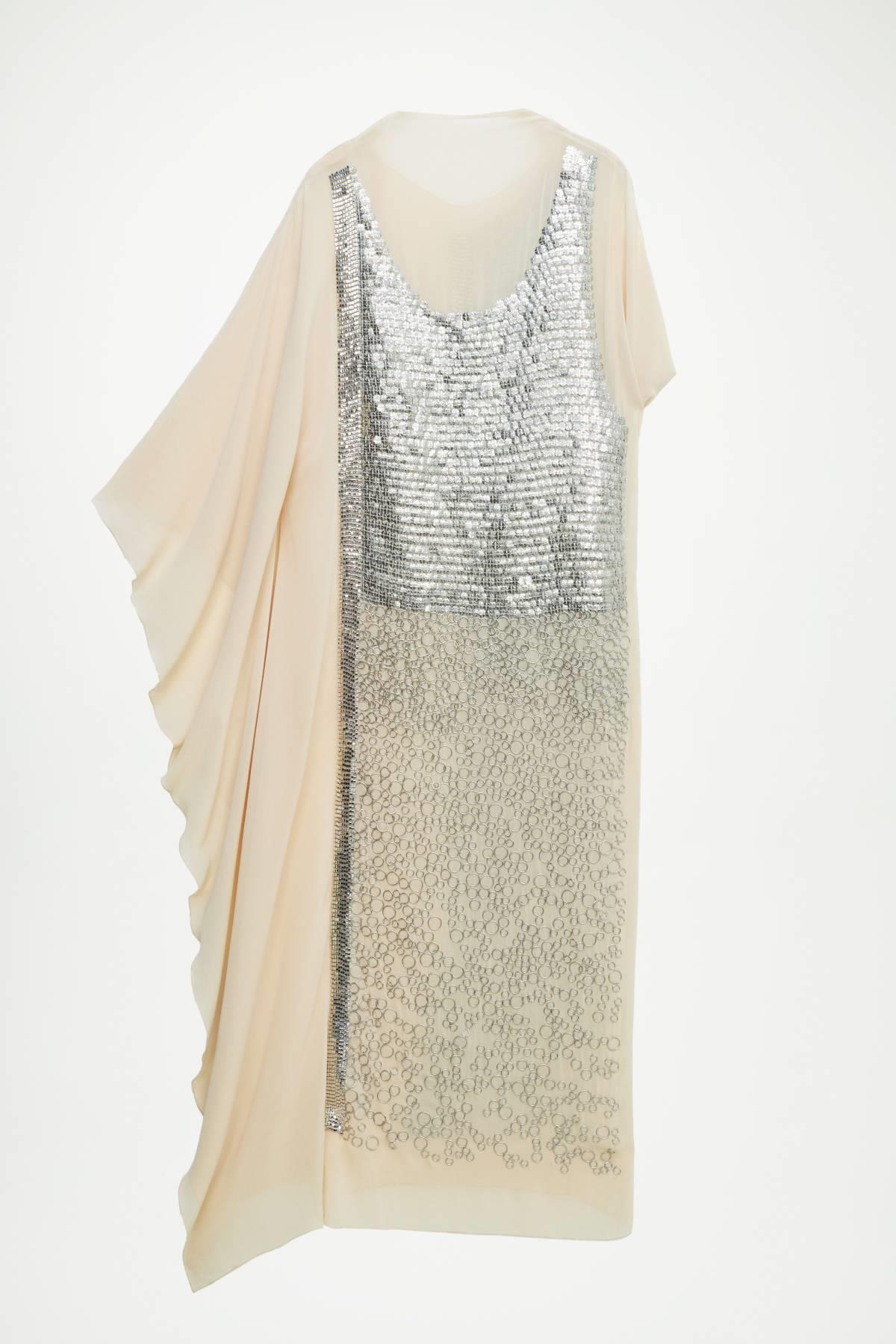 Vestido de gasa con lentejuelas, Zara Atelier