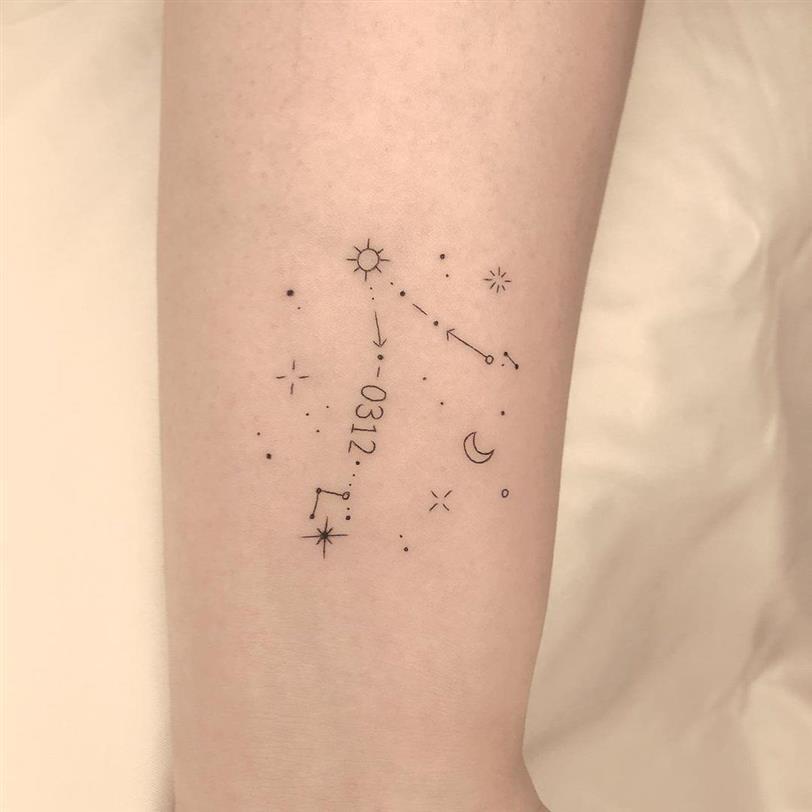 Tatuaje estrellas para hombre