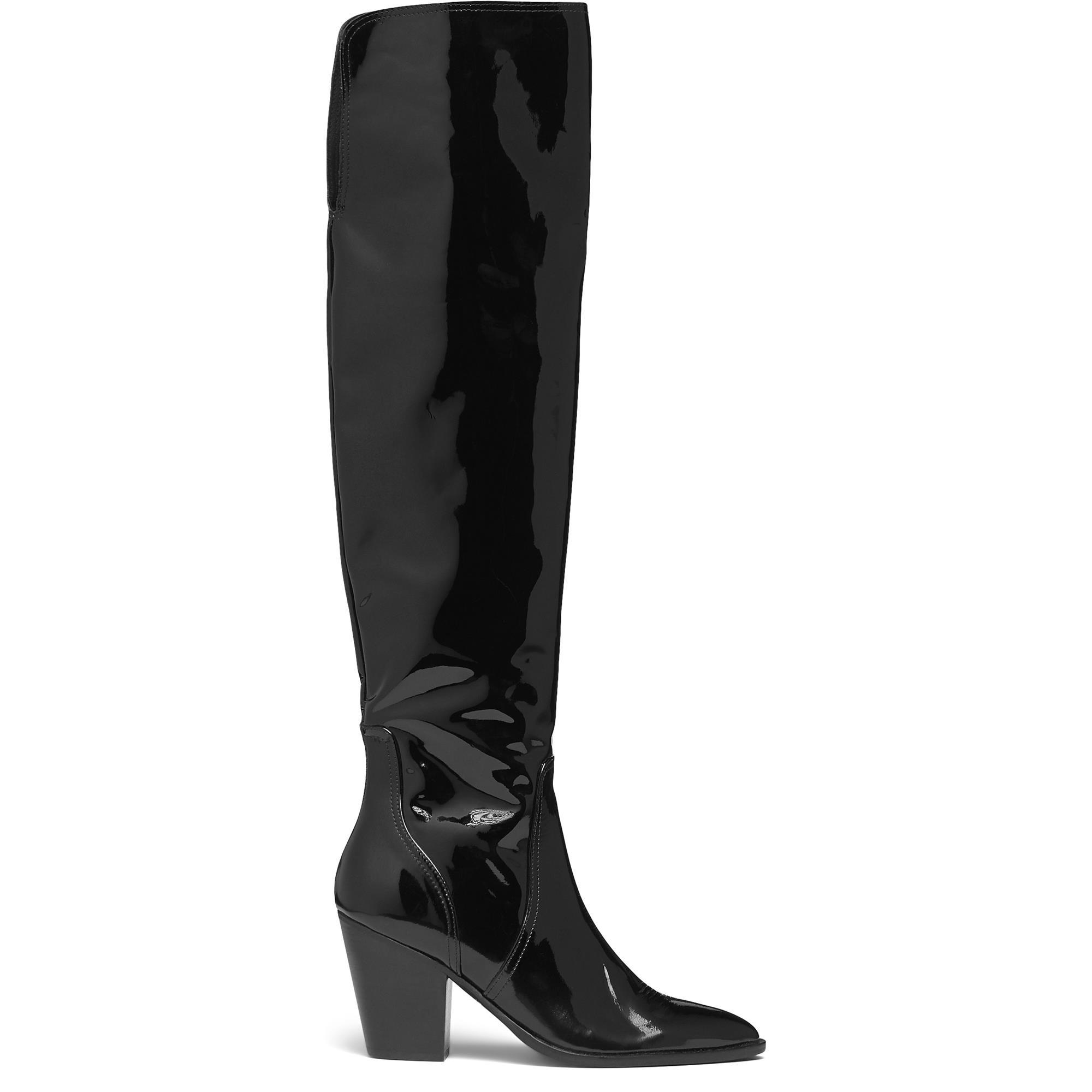 IT VIVIAN BOOTS BLACK PATENT LEATHER HIGH ABOVE KNEE ITSHOES(2)