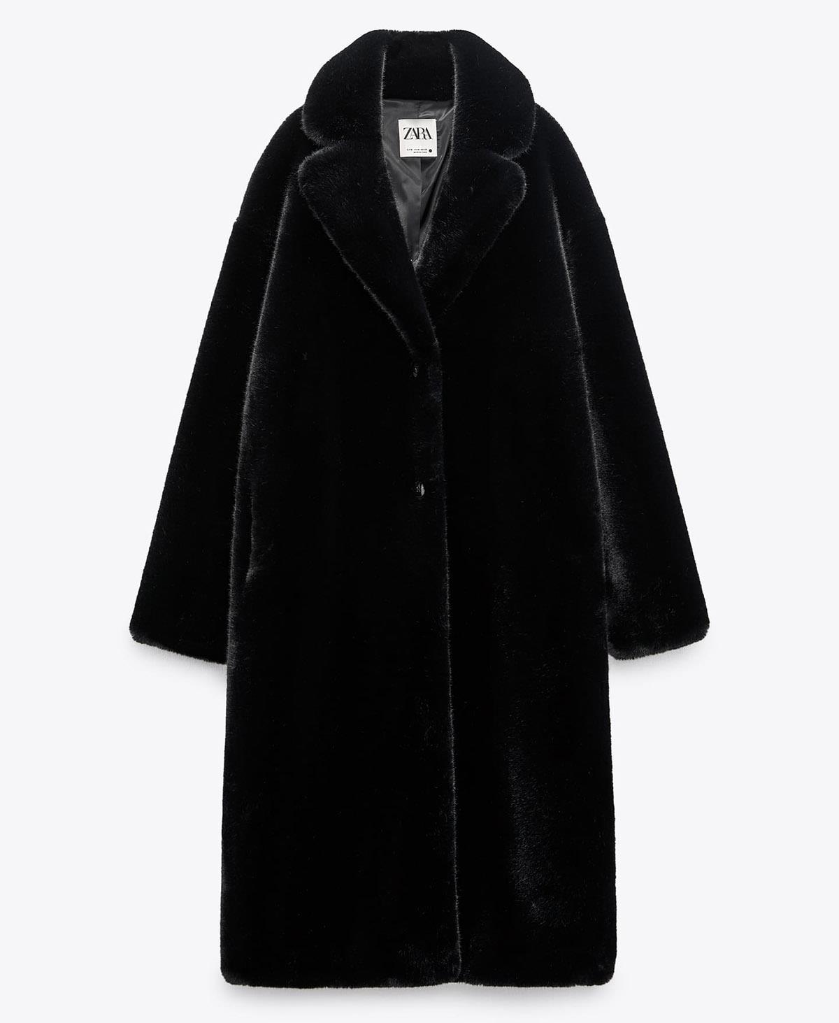 Abrigo negro Zara