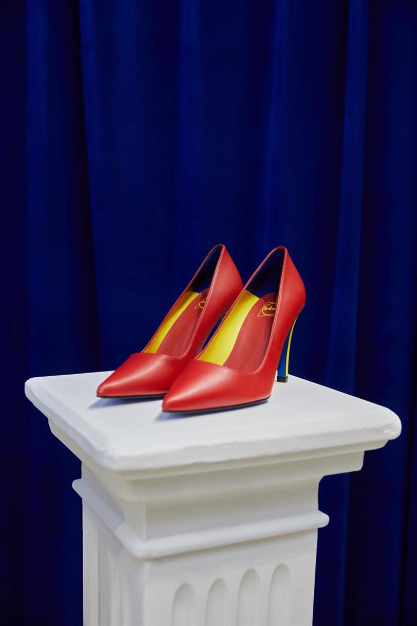 zapatos rojos de tacón de LIDL