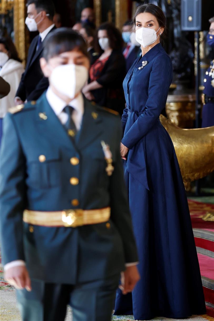 La reina Letizia en la Pascua Militar de 2022.