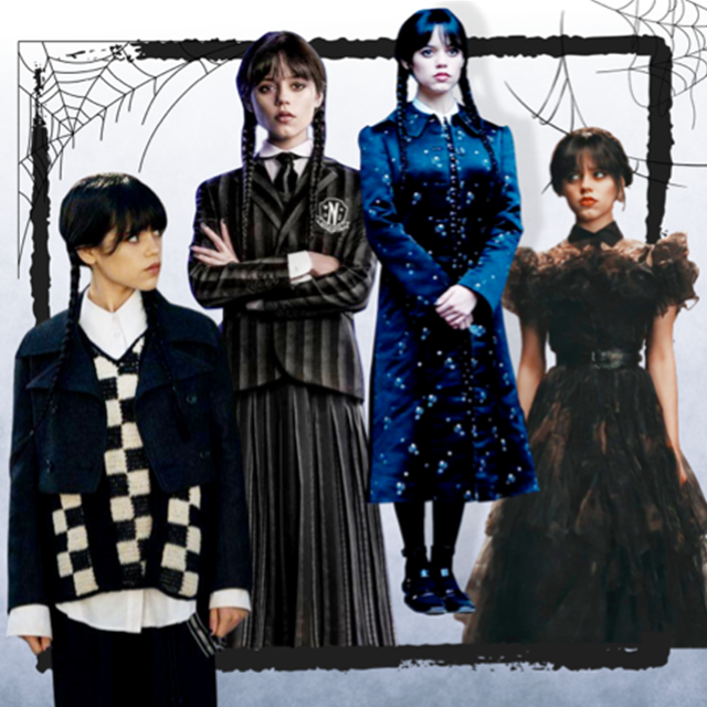 Los looks de Miércoles Addams que podemos copiar en el low cost muy baratos para un estilismo dark 