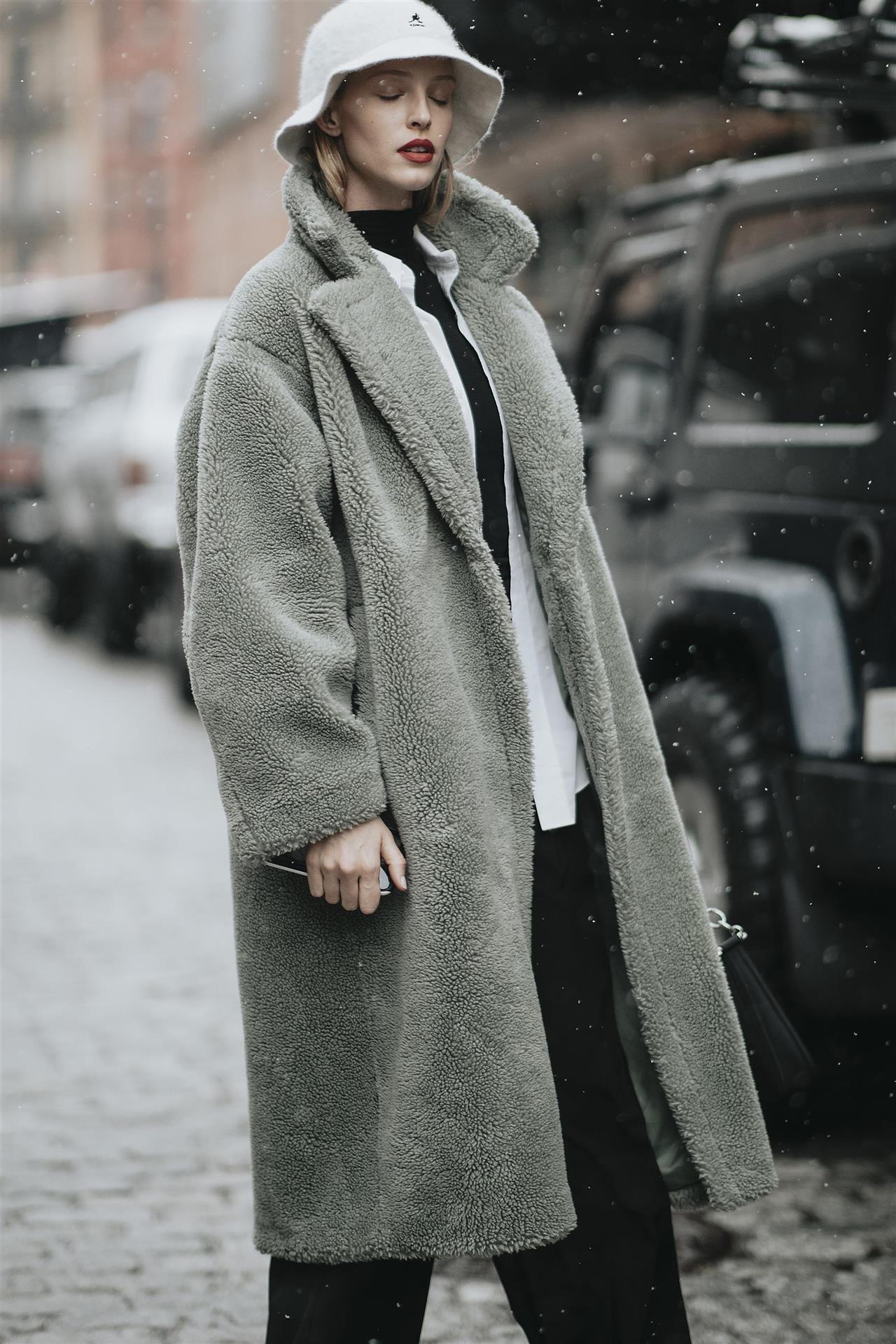 abrigo faux fur 