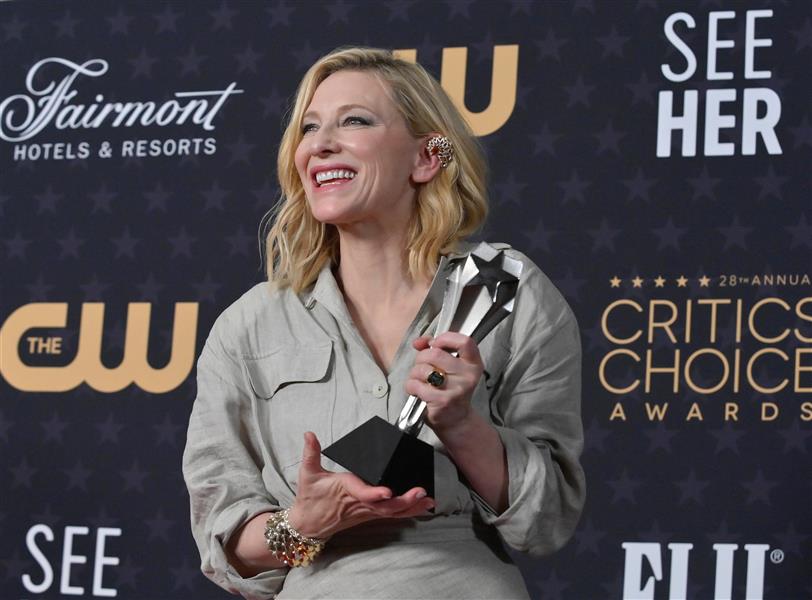Cate Blanchett, ganadora de los premios Critic Choice Awards en Los Ángeles