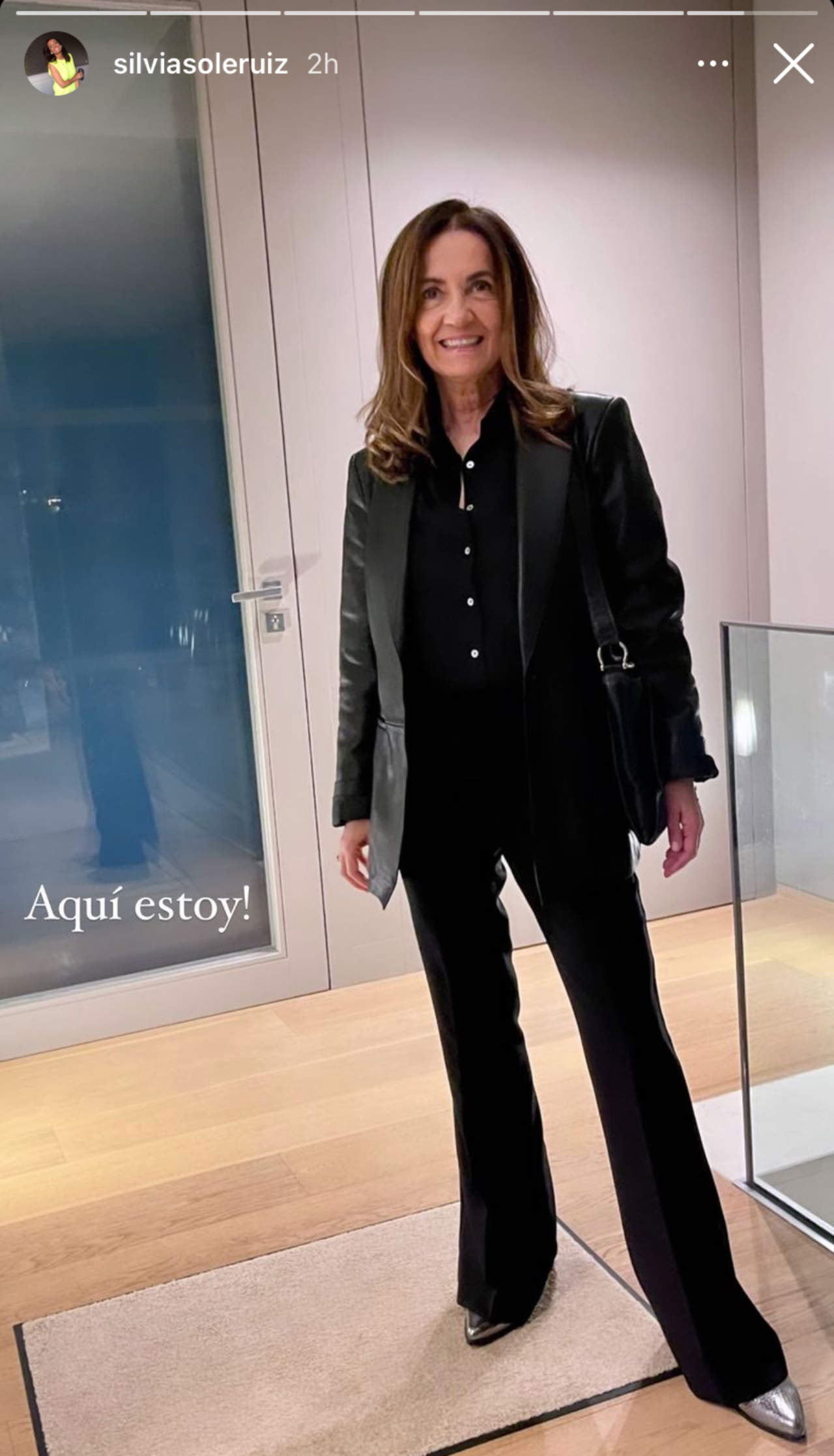 Silvia Soler con la nueva americana que no pasa de moda