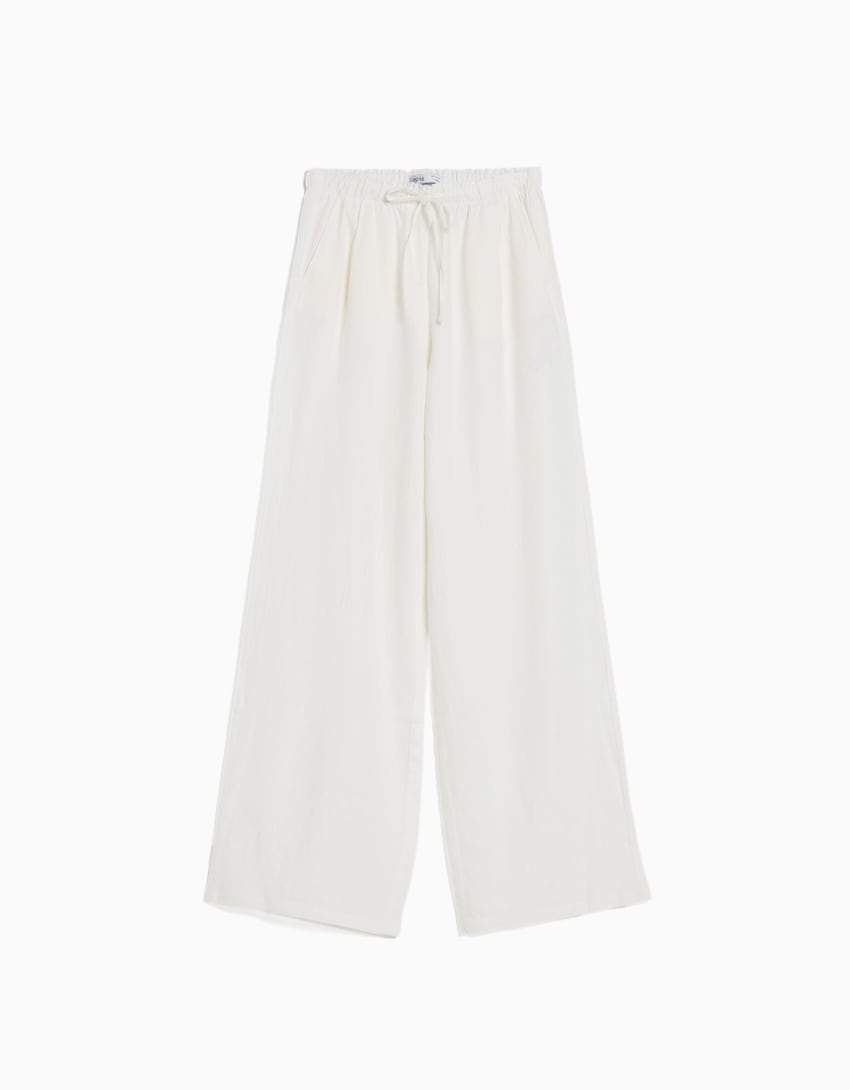 Los mejores pantalones de lino: blanco roto