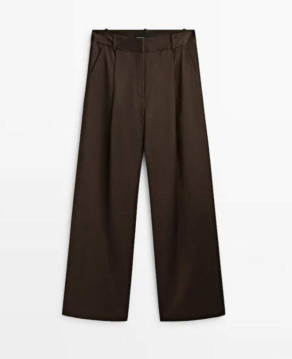 Pantalones Massimo Dutti: efecto brillo