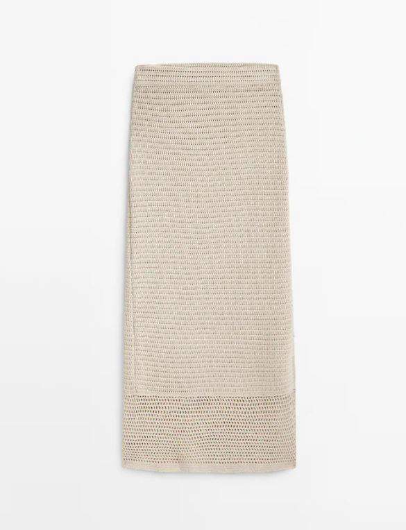 Básicos de Massimo Dutti: falda de croché