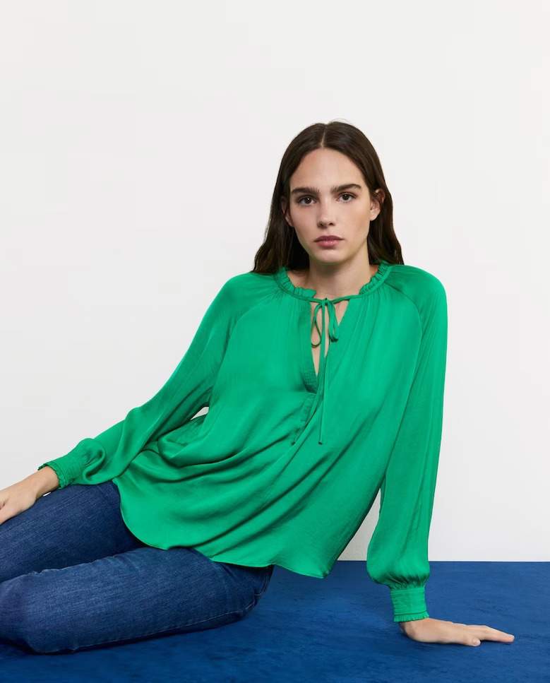 Blusa verde croma