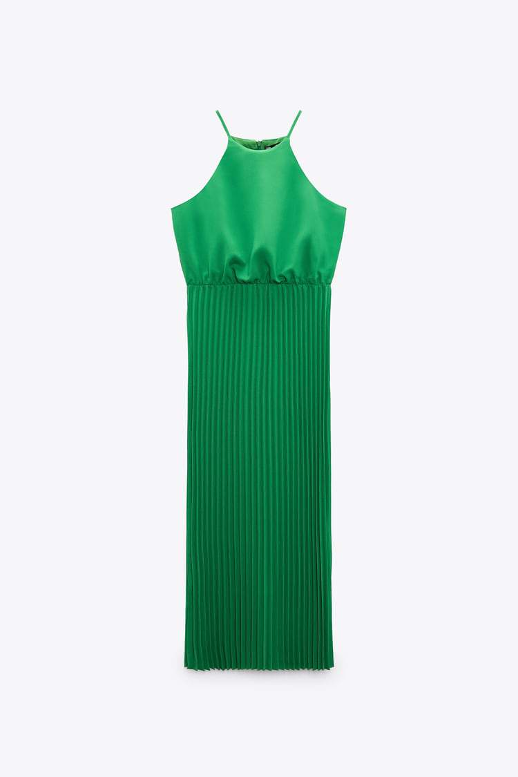 Vestidos Zara: plisado