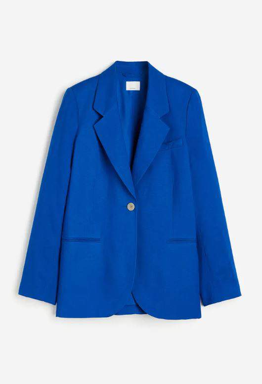 Colección primavera H&M: blazer azul klein