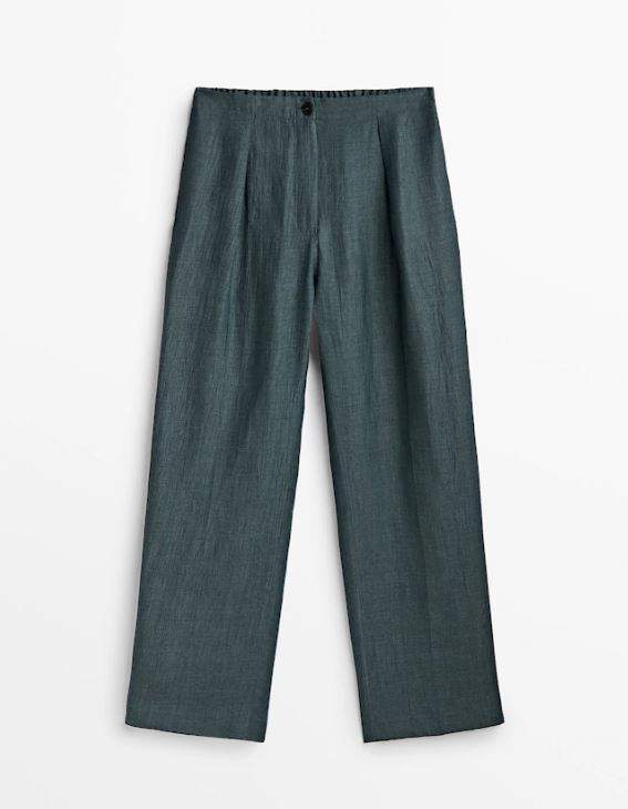 La nueva colección de Massimo Dutti: pantalón largo de lino