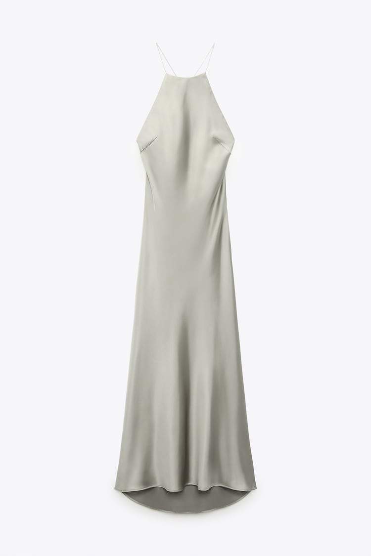 Vestidos sencillos de Zara: de satén