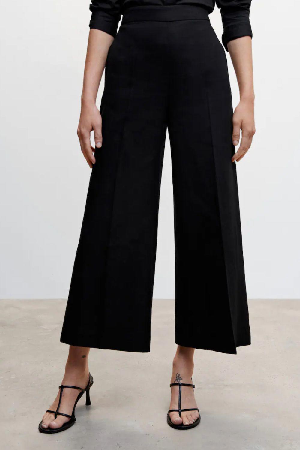pantalones culotte negros 3