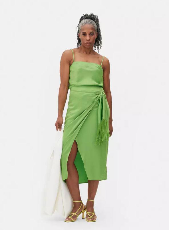 falda verde primark
