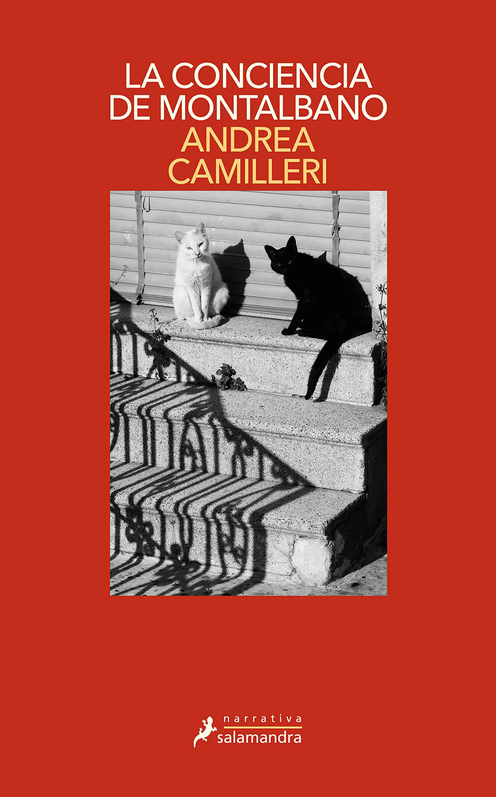 Portada de libros con dos gatos sobre una escalera