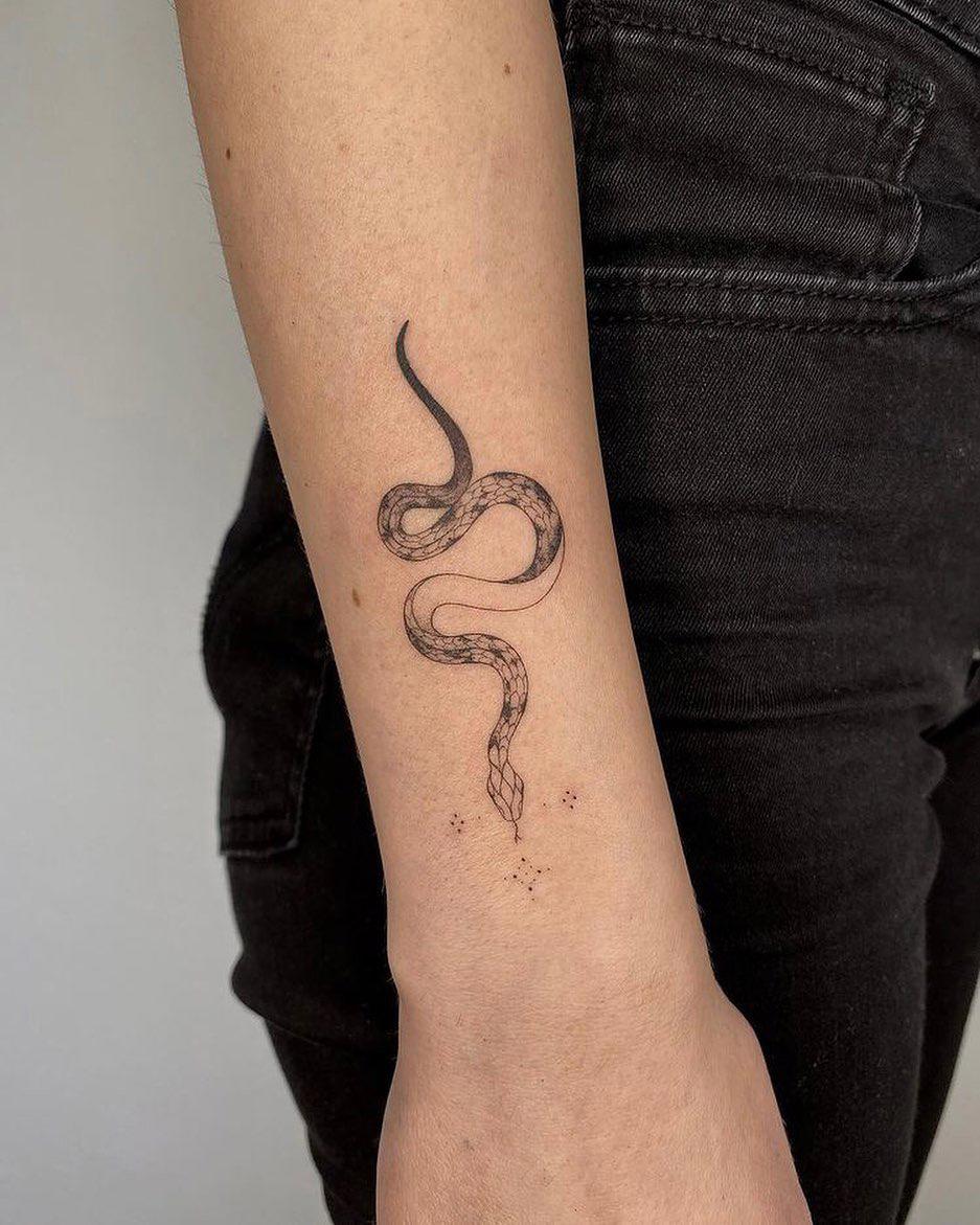 Tatuajes de serpientes para mujer