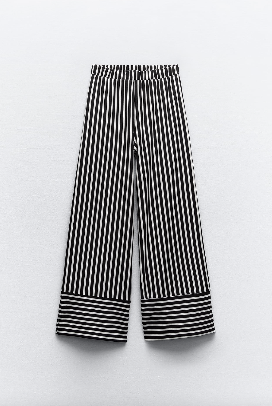 Pantalón ancho de rayas de Zara