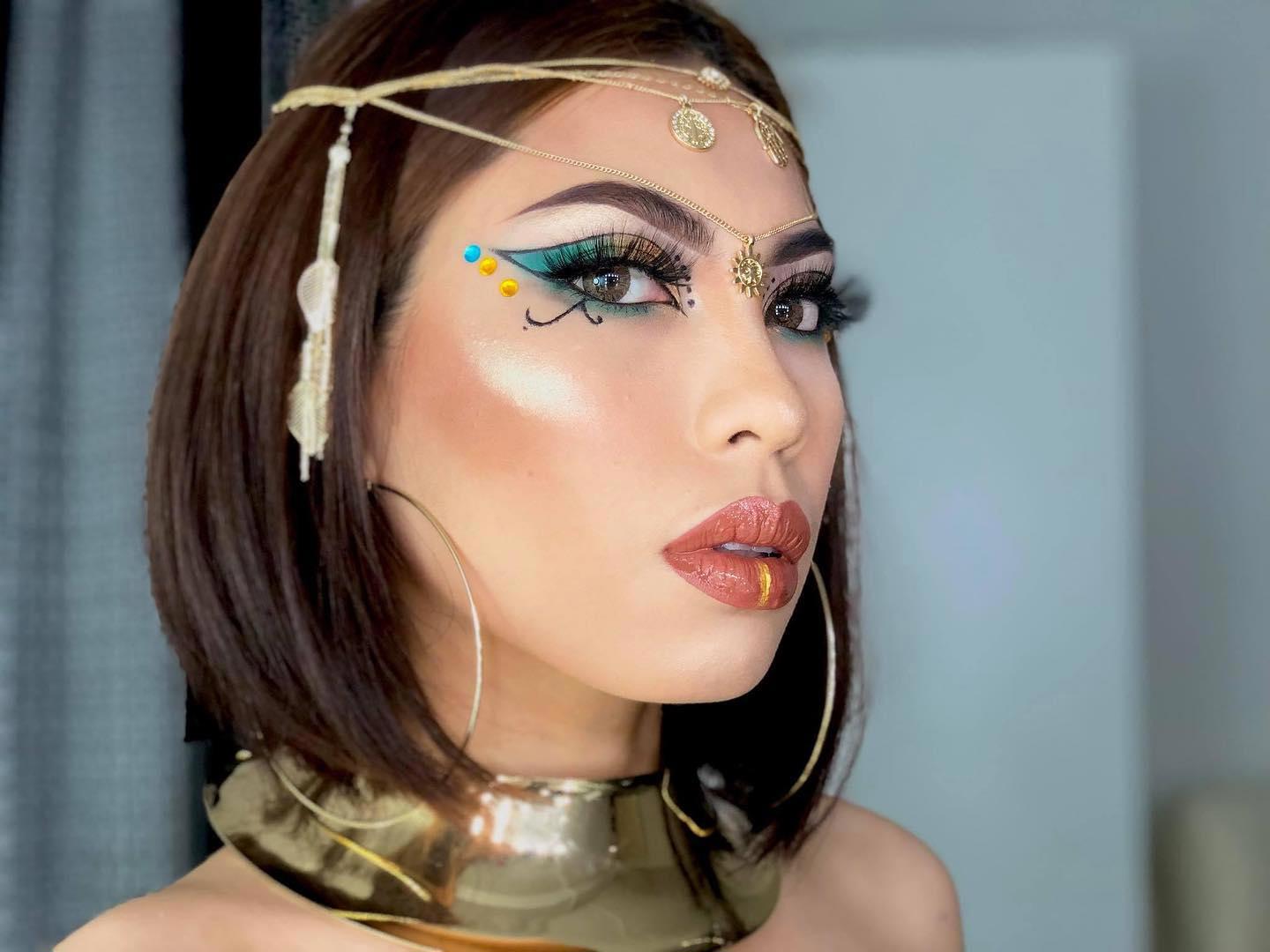 Maquillaje halloween fácil de egipcia