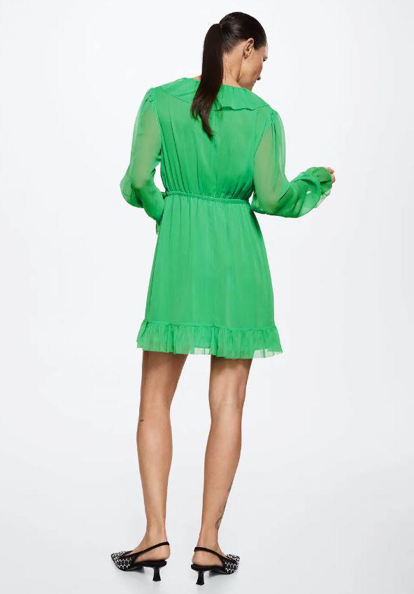 vestido mango outlet verde 3