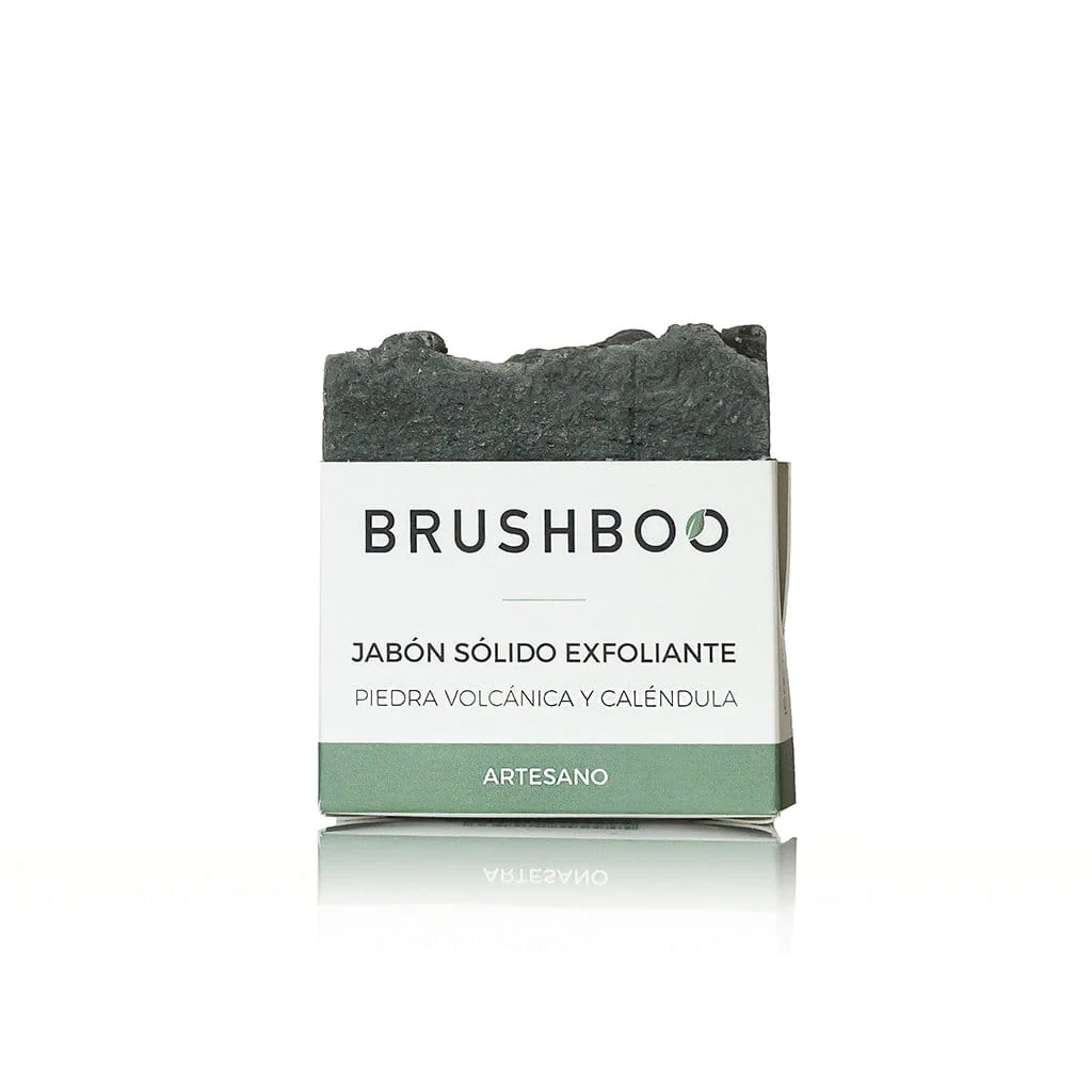 Jabón sólido exfoliante de Brushboo