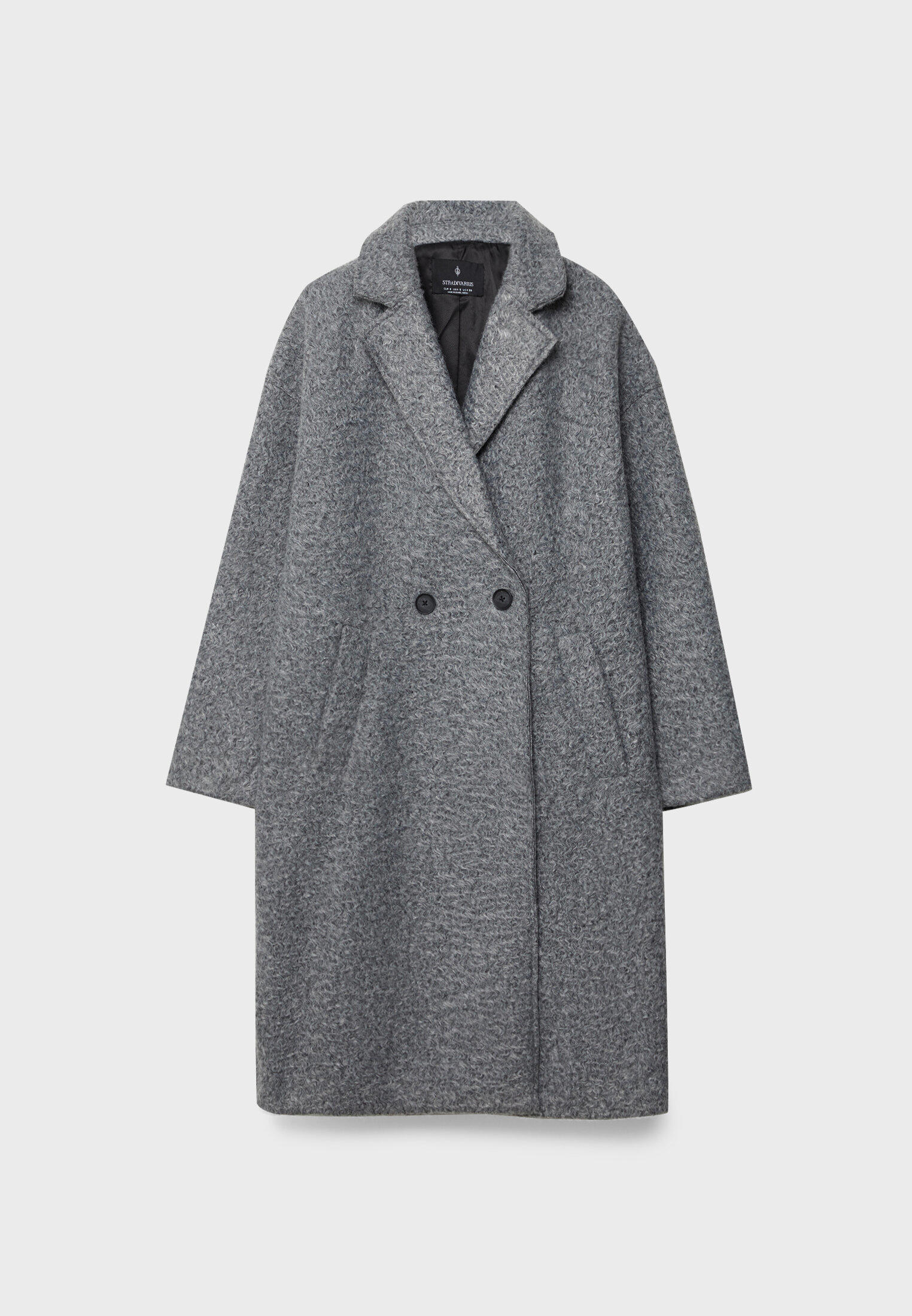 abrigo paño gris