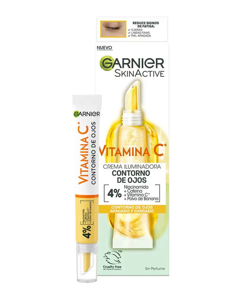 Contornos de ojos con vitamina C: Garnier